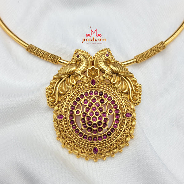 Peacock Hasili Kemp Necklace Set