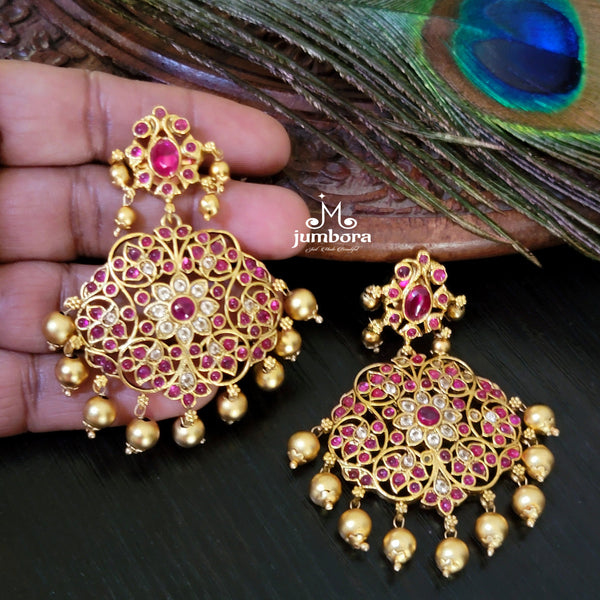 Kemp Earring with Gold Balls
