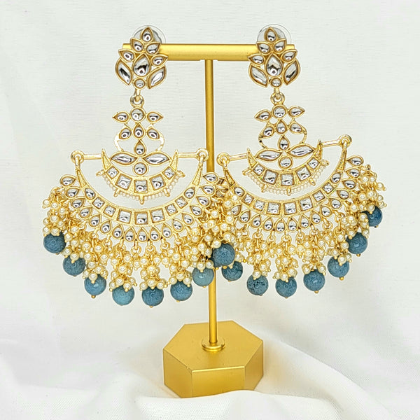 Statement Long Kundan Earrings