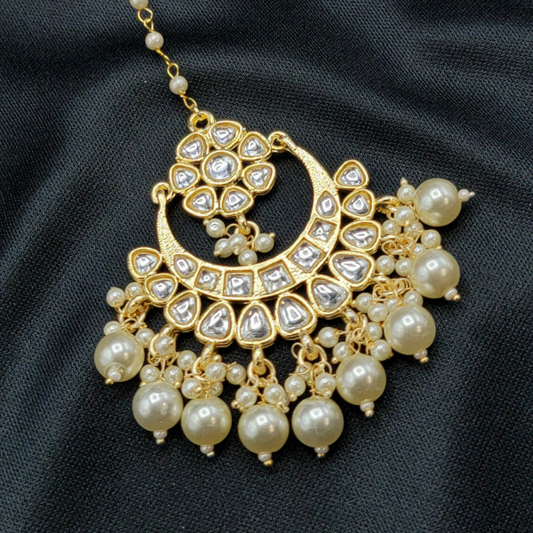 Kundan Maang Tikka with Pearls