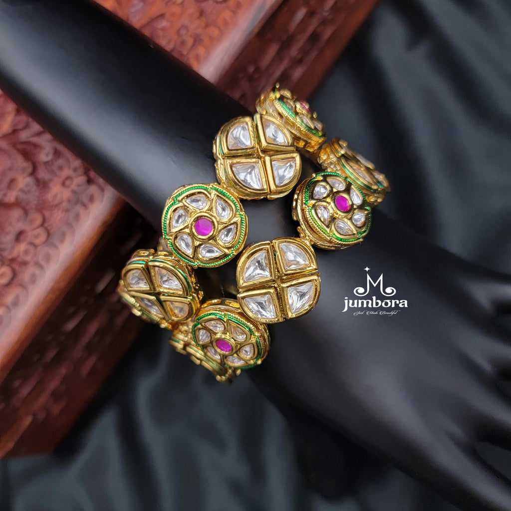 Premium Real Kundan Bangle Kada