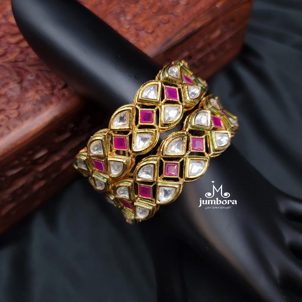 Premium Real Kundan Bangle Kada