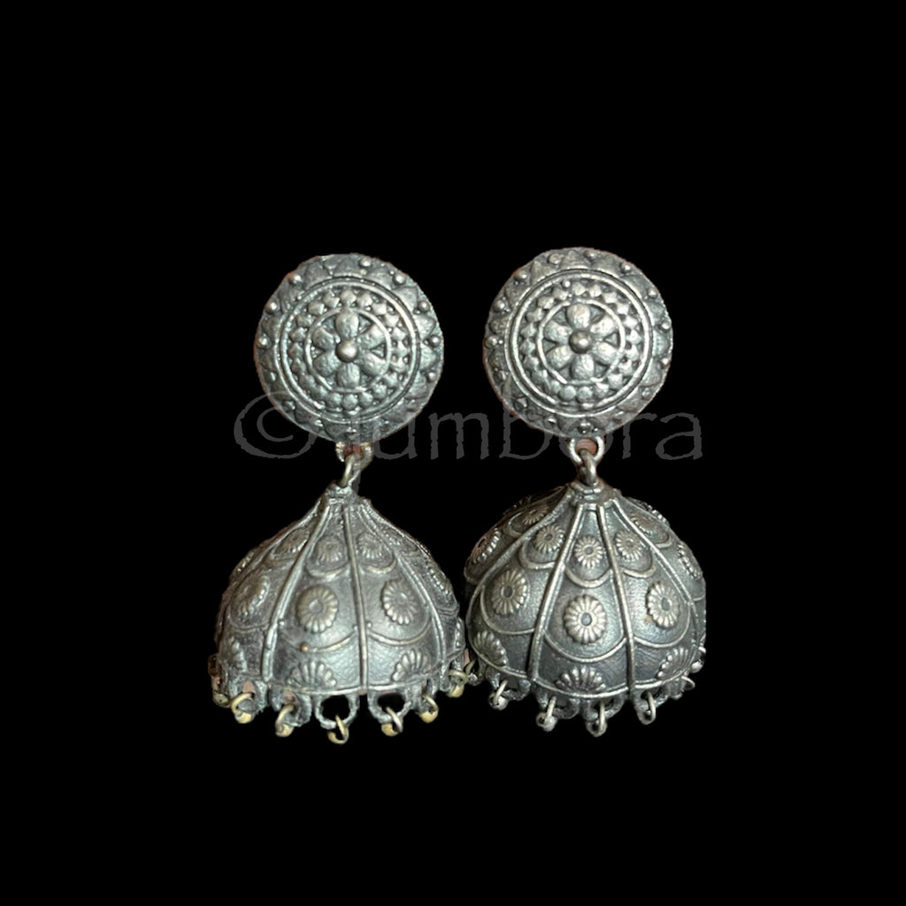 Oxidized German Silver Jhumka Earring