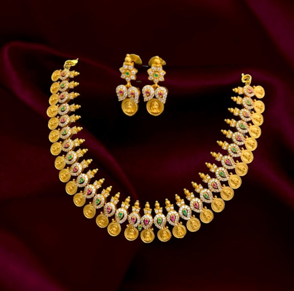 Mango Lakshmi Coin Necklace Set